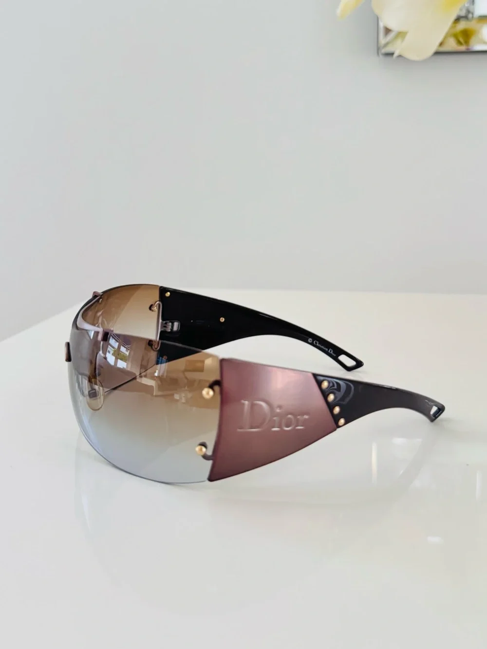 RARE ❤️‍🔥 Vintage Christian Dior Rimless sunglasses